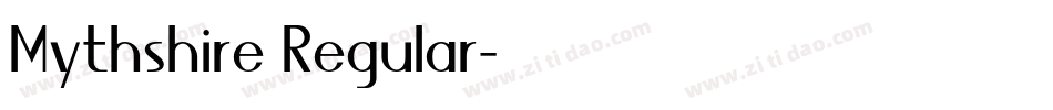 Mythshire Regular字体转换